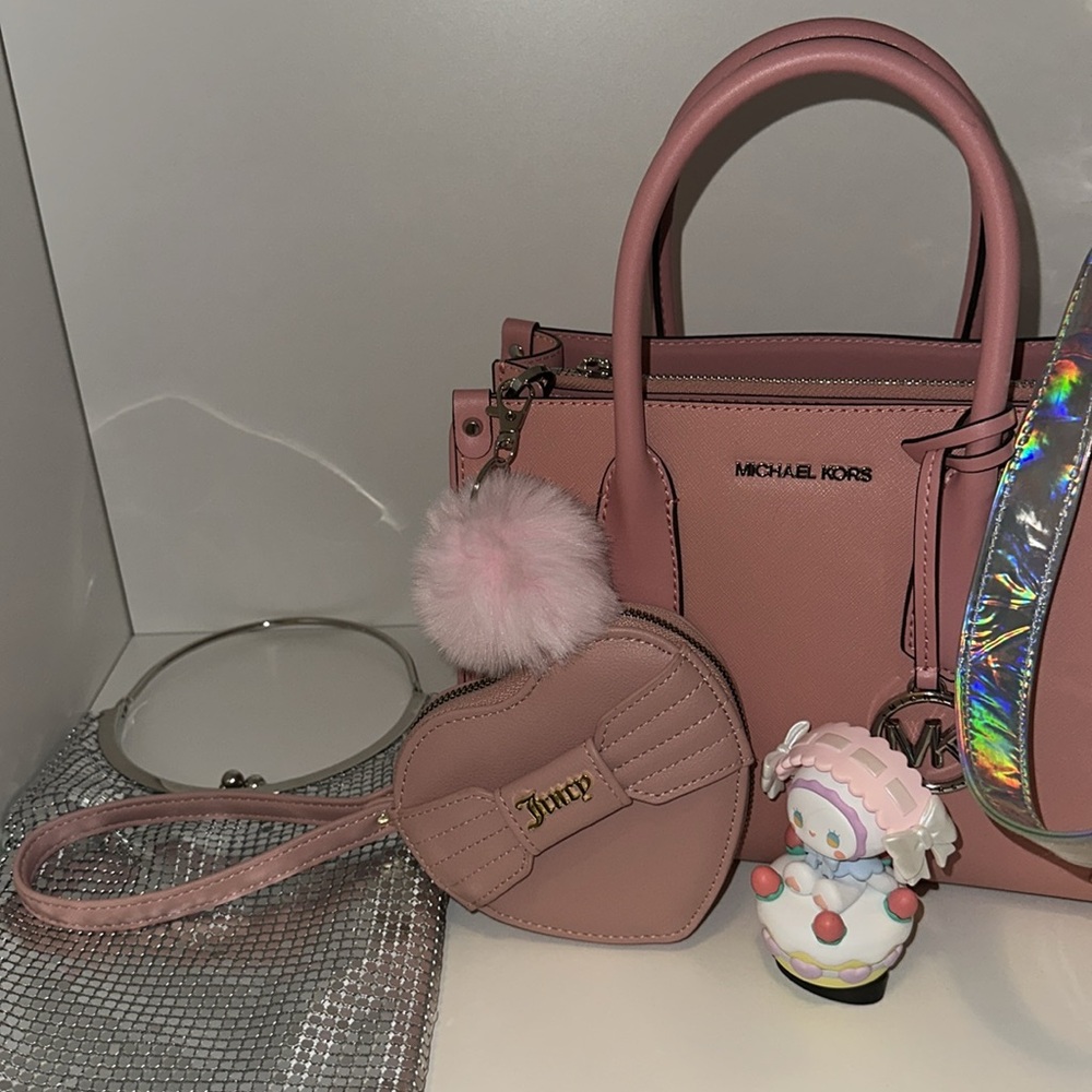 Juicy Couture Mauve Heart Mini Bag